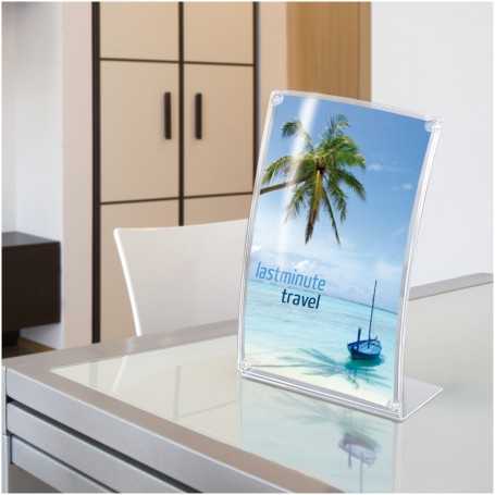 Clear - tasca portainformazioni curva|Espositori da Banco|StampaFast