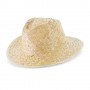 CAPPELLO DI PAGLIA VERDE CON NASTRO INTERNO 10332