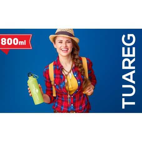 BOTTIGLIA IN ALLUMINIO 800 ML CON MOSCHETTONE TUAREG 10990
