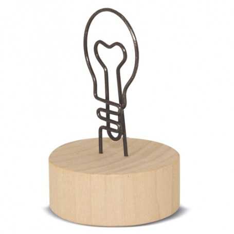 CLIP MEMO CON BASE IN LEGNO EUREKA 10540|Souvenirs e Scatoline|StampaFast