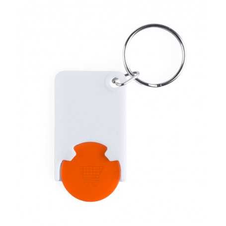 Portachiavi con gettone Arancione