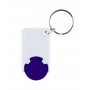 Portachiavi con gettone Blu