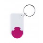 Portachiavi con gettone Fucsia