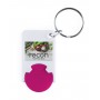 Portachiavi con gettone Fucsia
