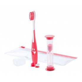 Set spazzolino da denti Rosso