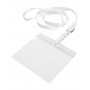 Lanyard porta badge Bianco