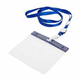 Lanyard porta badge Blu