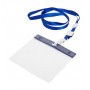 Lanyard porta badge Blu