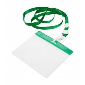 Lanyard porta badge Verde
