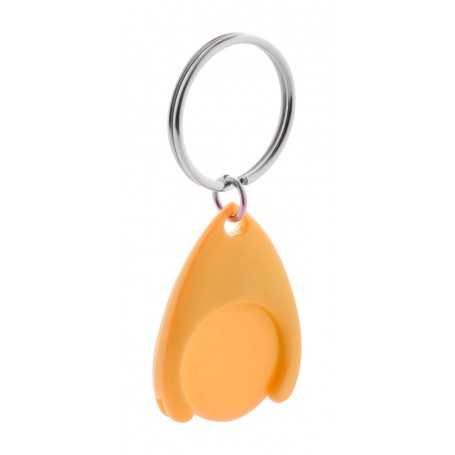 Portachiavi con gettone Arancione