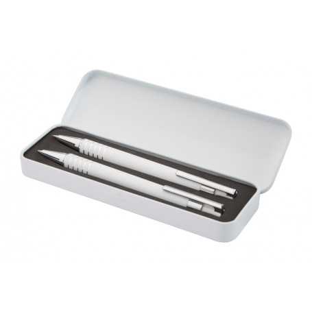 Set penna e matita Bianco