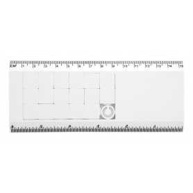 Righello con puzzle Bianco