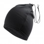 Set scaldacollo e cappello Nero