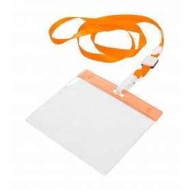 Lanyard porta badge Arancione