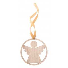 Decorazione albero Natale, angelo Naturale