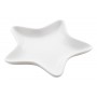 Piatto natalizio, stella Bianco