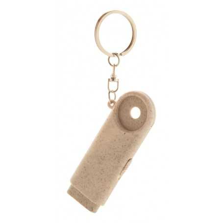 Portachiavi con gettone Naturale