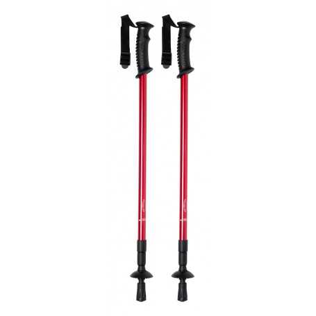Bastone trekking nordico Rosso