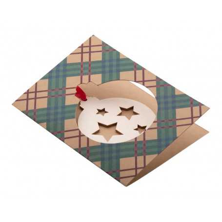 Biglietto Auguri Natalizio, Palla Naturale