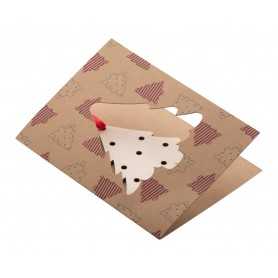 Biglietto Auguri Natalizio, Albero Naturale