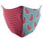 Mascherina regolabile personalizzata Rosso