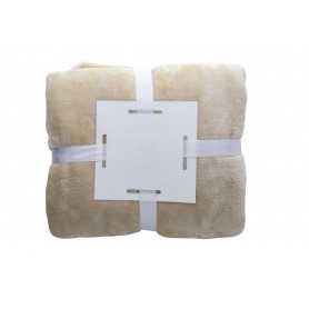 Coperta in flanella Beige