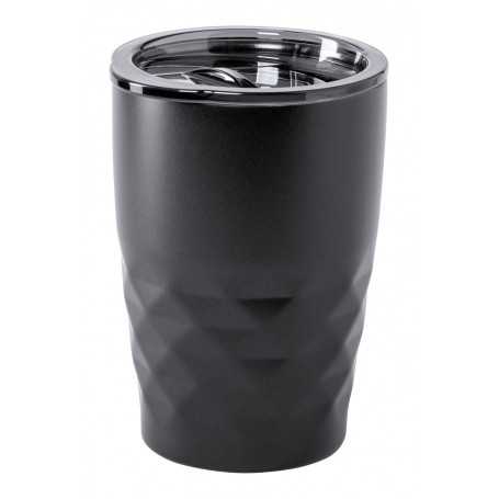 Mug termico con isolamento in rame Nero