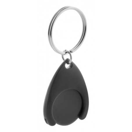 Portachiavi con gettone Nero