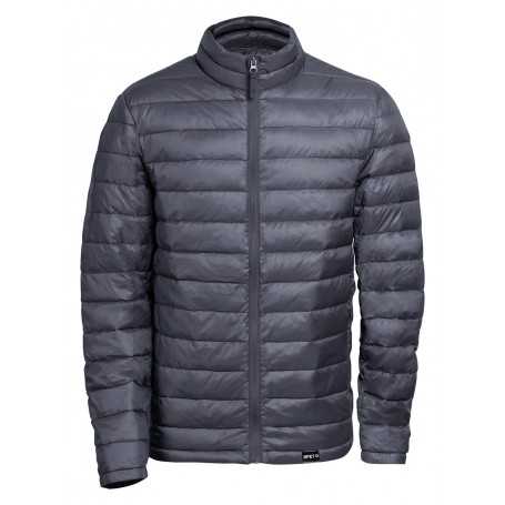 Giacca a vento in RPET Cenere grigia XL