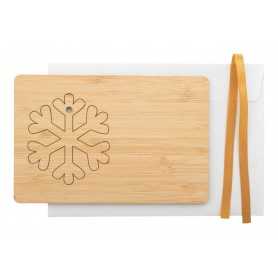 Biglietto Natalizio, fiocco di neve Naturale