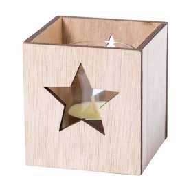 Decoro albero Natale, candela Naturale