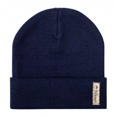 Cappellino invernale in cotone organico Blu scuro