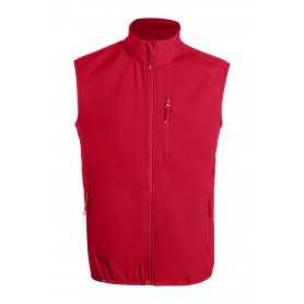 Gilet softshell in RPET Rosso L