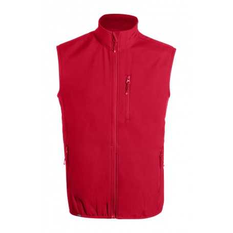 Gilet softshell in RPET Rosso XXL