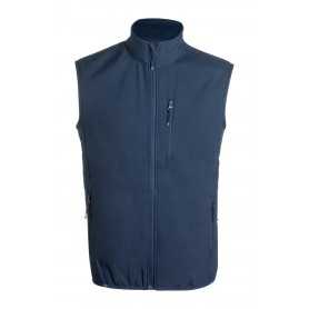 Gilet softshell in RPET Blu scuro L