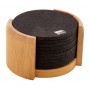 Set sottobicchieri in RPET Nero