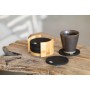 Set sottobicchieri in RPET Nero