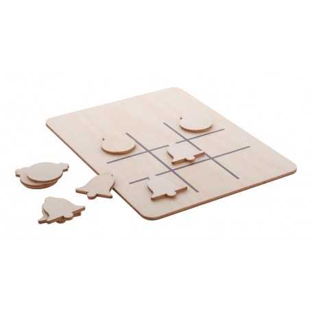 Gioco tris Natalizio, palline e campanelle Naturale