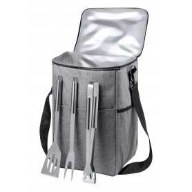 Borsa frigo con set BBQ Grigio