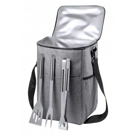 Borsa frigo con set BBQ Grigio