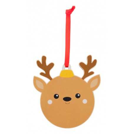 Decorazione albero di Natale, renna Marrone