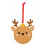 Decorazione albero di Natale, renna Marrone