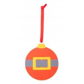 Decorazione albero di Natale, cintura Babbo Natale Rosso