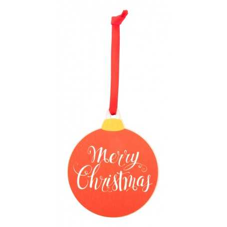 Decorazione Buon Natale per albero di Natale Rosso