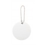Portachiavi personalizzabile, rotondo Bianco