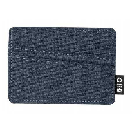 Porta carte di credito in RPET Blu scuro