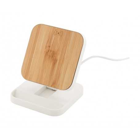 Caricabatterie wireless con supporto cellulare Bianco