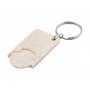 Portachiavi con gettone carrello Naturale