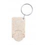 Portachiavi con gettone carrello Naturale