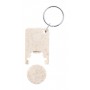 Portachiavi con gettone carrello Naturale